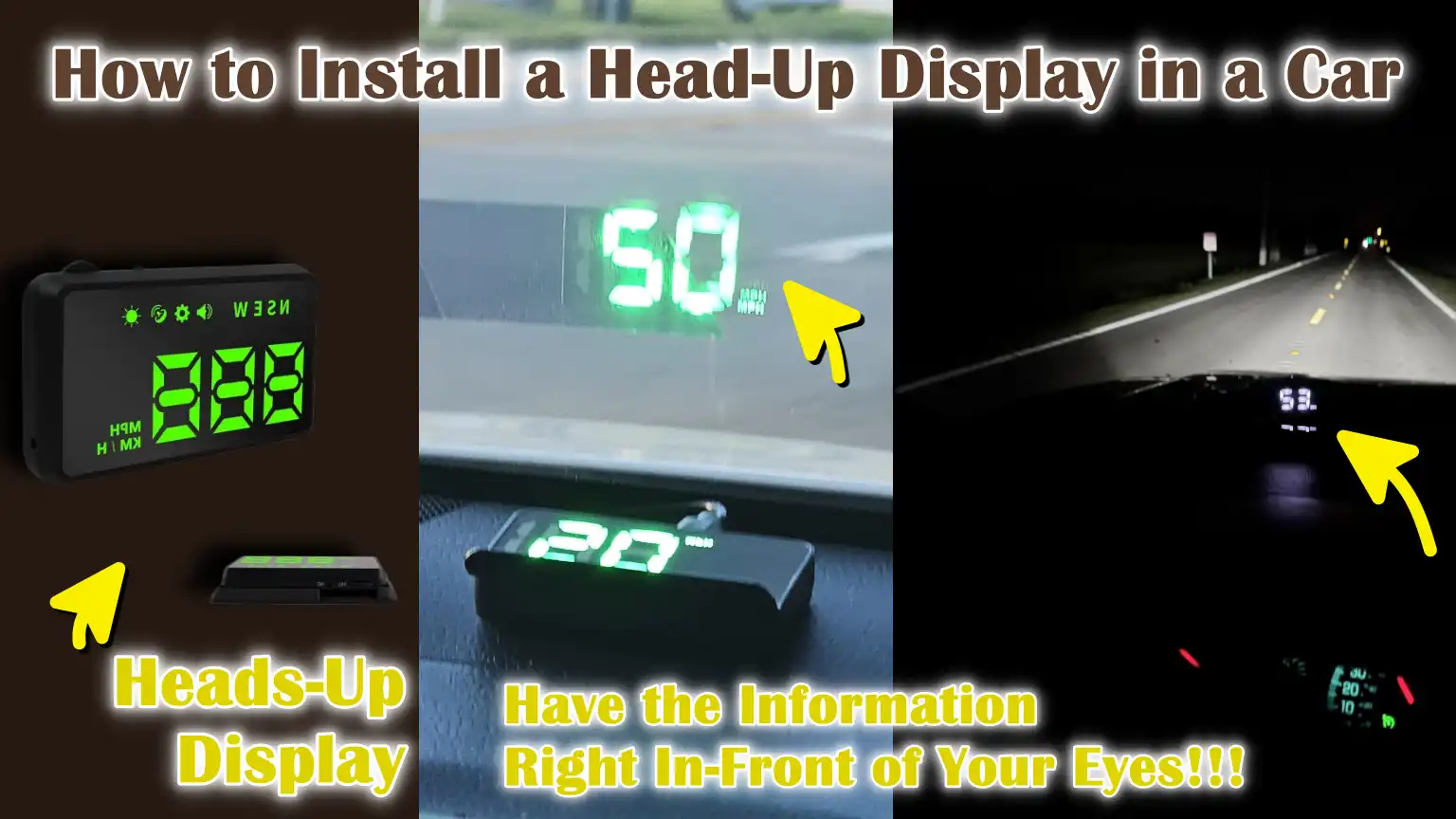 How to Install a Head-Up Display in a Car