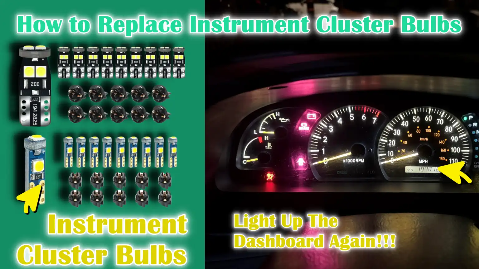 How to Replace Instrument Cluster Bulbs