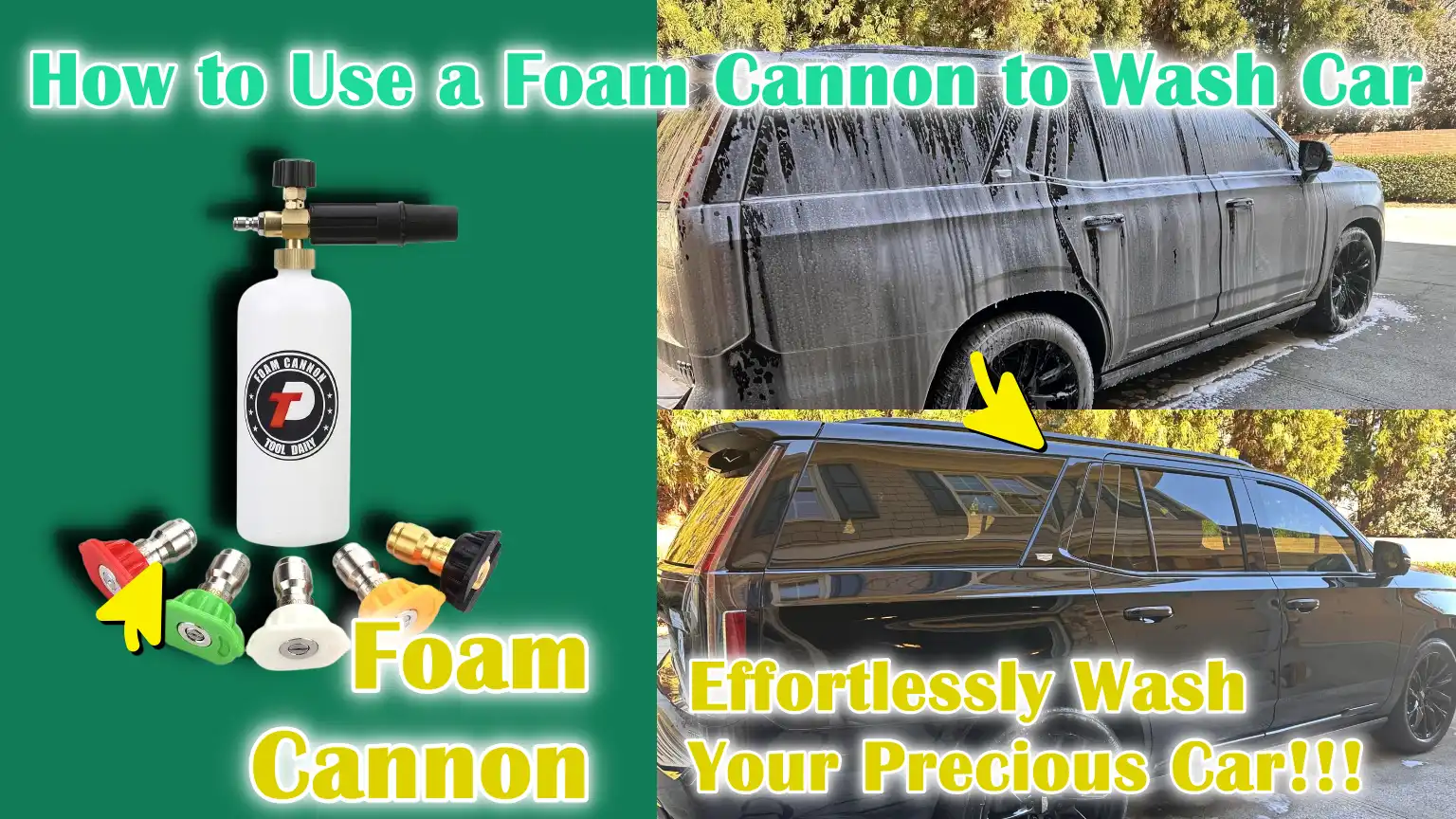 How to Use a Foam Cannon to Wash Car