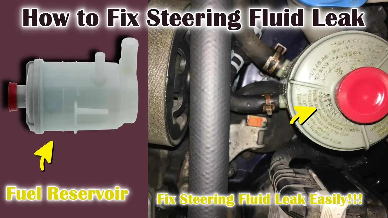 How to Fix Steering Fluid Leak