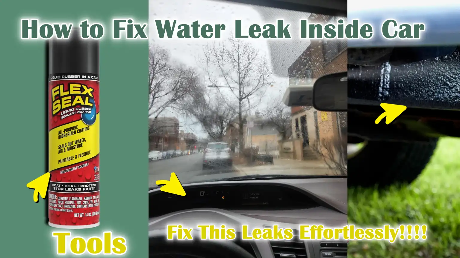 How to Fix Water Leak Inside Car