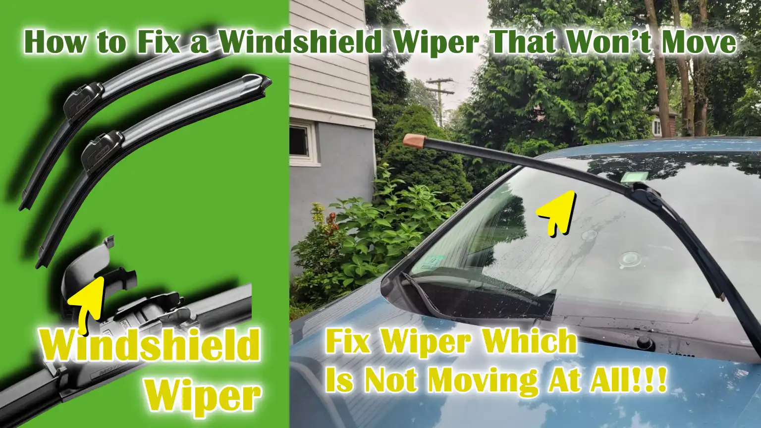 How to Fix a Windshield Wiper That Won’t Move