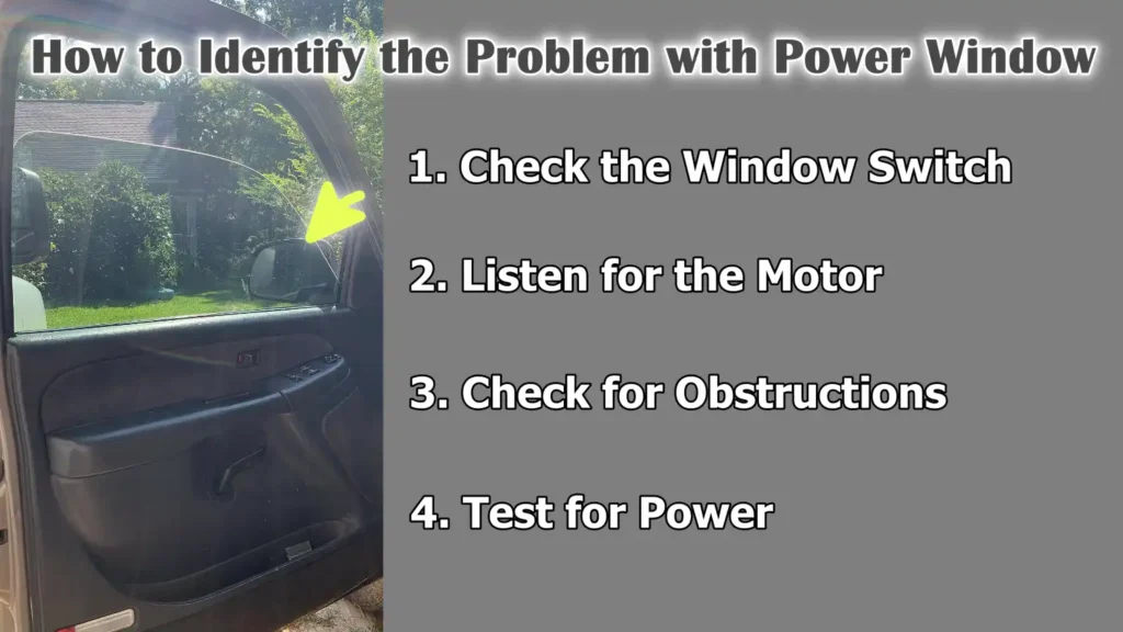 How to Identify the Problem with Power Window