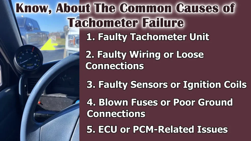 Know, About The Common Causes of Tachometer Failure