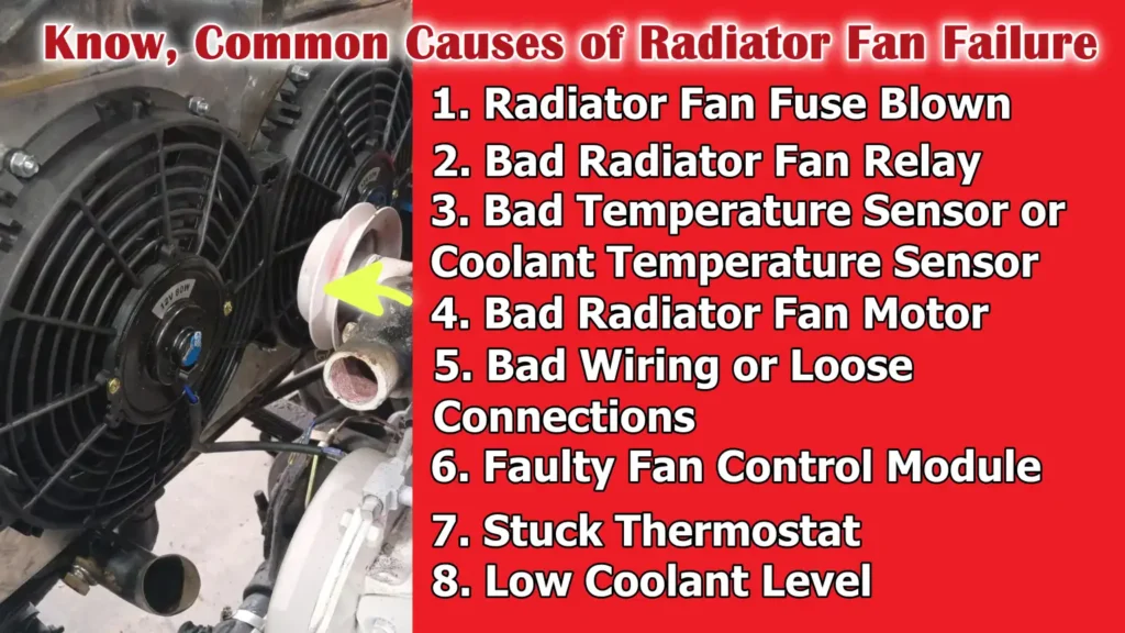 Know, Common Causes of Radiator Fan Failure