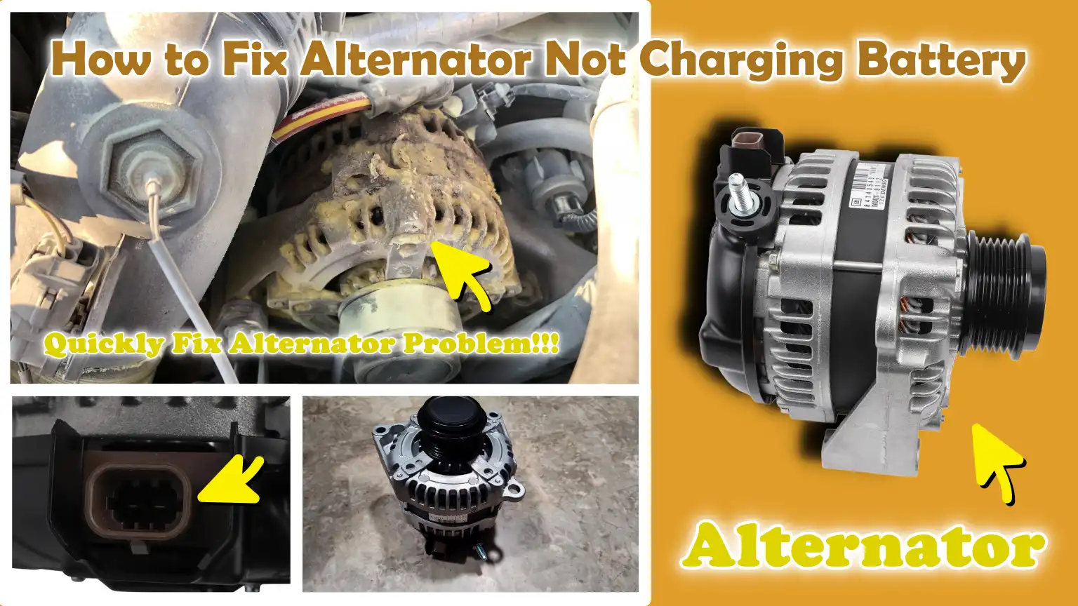 How to Fix Alternator Not Charging Battery