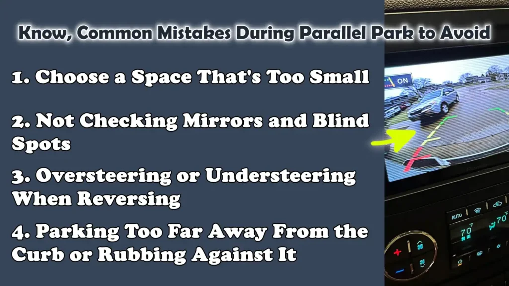 Know, Common Mistakes During Parallel Park to Avoid