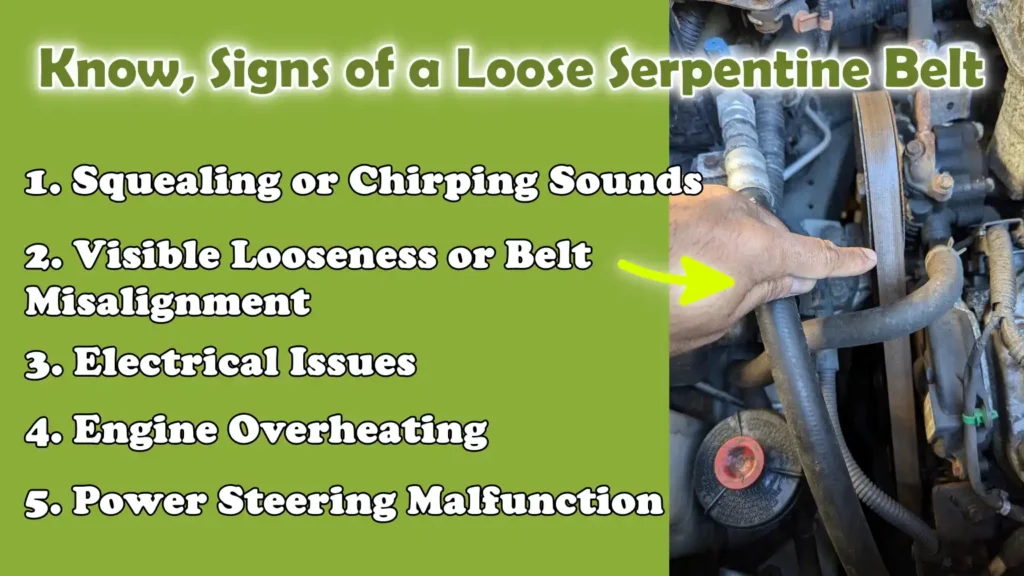 Know, Signs of a Loose Serpentine Belt