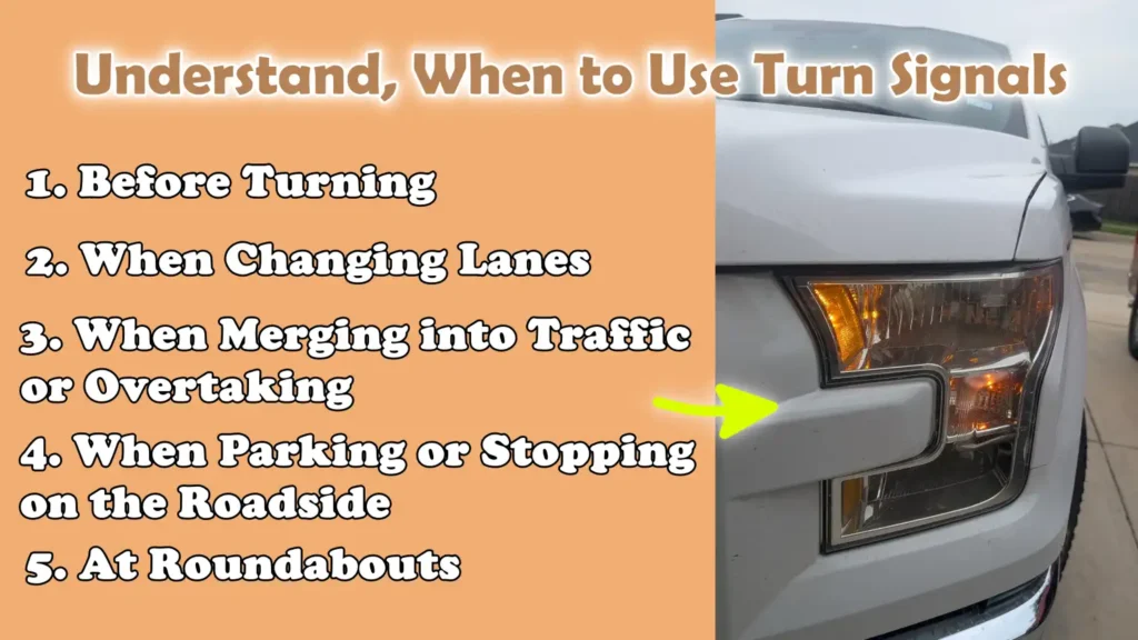 Understand, When to Use Turn Signals